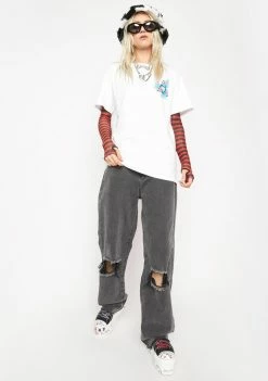 HUF Tops White Flashing Wheel Graphic Tee