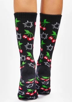 HUF Dark Popping Cherries Socks Socks & Tights