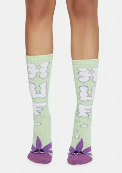Mint Huf N Puff Buddy Socks