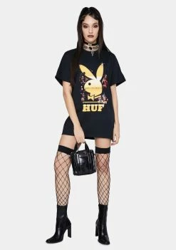 HUF X Playboy Club Tour Graphic Tee Tops