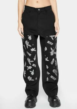HUF Playboy VVS Double Knee Pants Bottoms