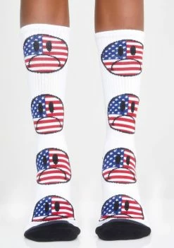 HUF Bummer USA Crew Socks