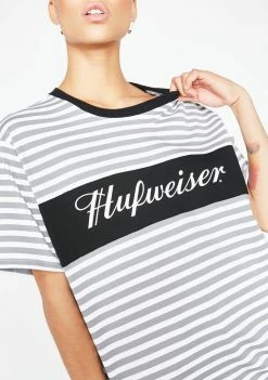 Hufweiser Stripes Knit Shirt Tops