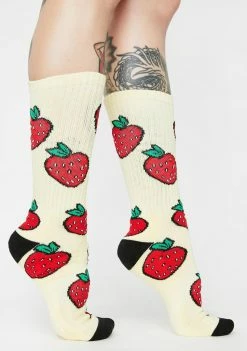HUF Strawberry Crew Socks Socks & Tights