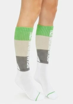 HUF White Peak Stripe Socks