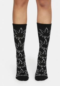 HUF Socks & Tights Always Open Glow In The Dark Plantlife Socks