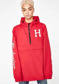HUF X Budweiser Label Anorak Jacket