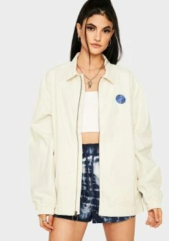 HUF Off White Aire Coach Jacket