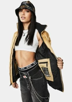 HUF Camel Glacier Puffer Jacket