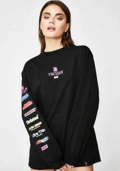 HUF Tops X Trojan Pleasure Pack Long Sleeve Tee