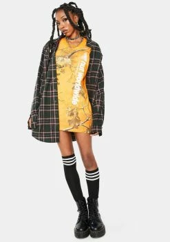 HUF Orange Realtree Peak Logo Graphic Tee