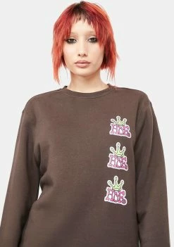 HUF Graphic Pullovers & Hoodies Crown Stack Graphic Crewneck
