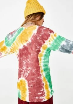HUF Tops Regional Tie Dye Long Sleeve Tee