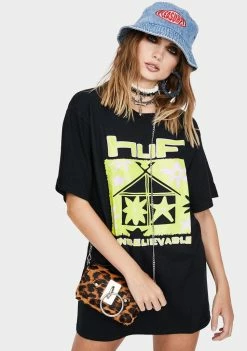 HUF Black Deep House Graphic Tee