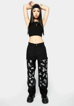 Cheapest ๐งจ HUF Playboy VVS Double Knee Pants Bottoms ๐ 8 HUF Playboy VVS Double Knee Pants Bottoms