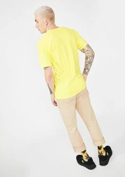 HUF Blazing Yellow Pulp Graphic Tee Tops