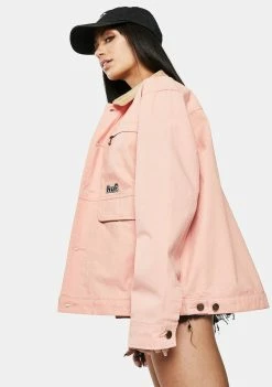 HUF Outerwear Coral Pink Remington Jacket