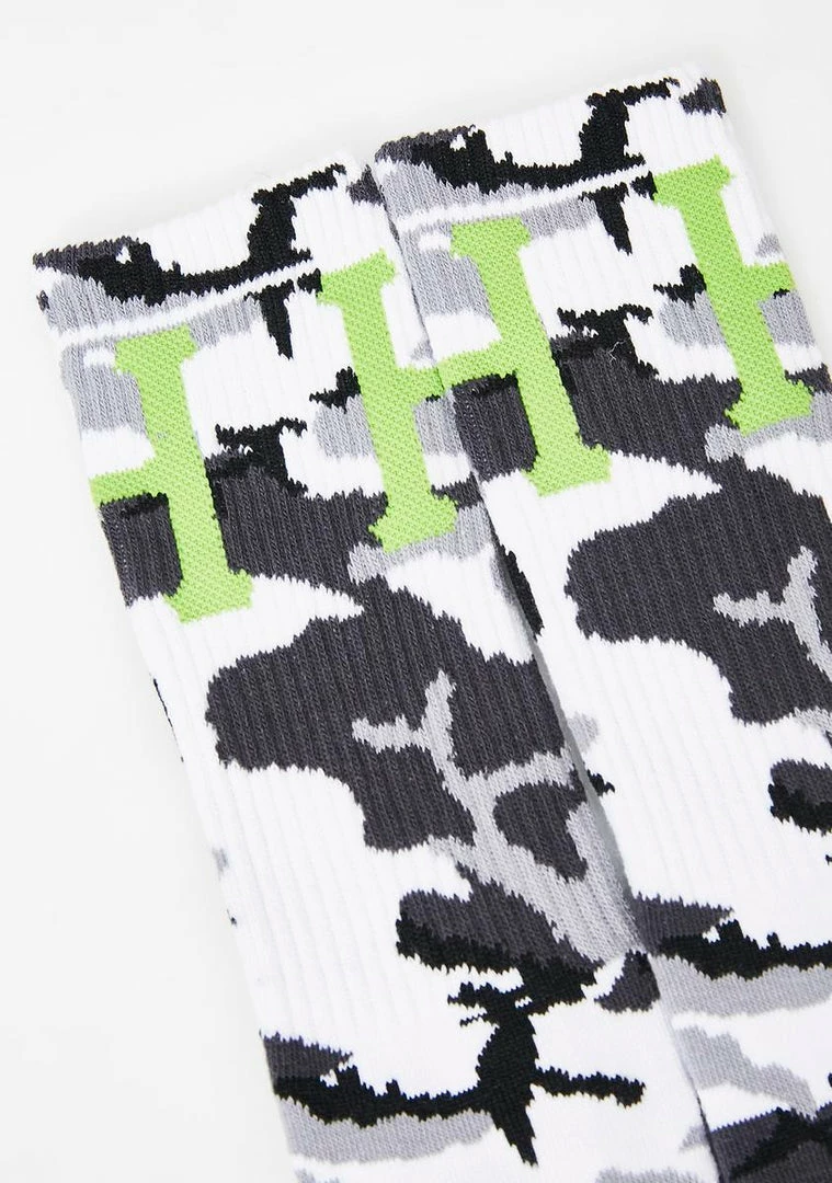 Hot Sale 𧨠HUF Camo Classic H 𧦠Socks 𧦠Socks & Tights ⨠5 HUF Camo Classic H Socks Socks & Tights