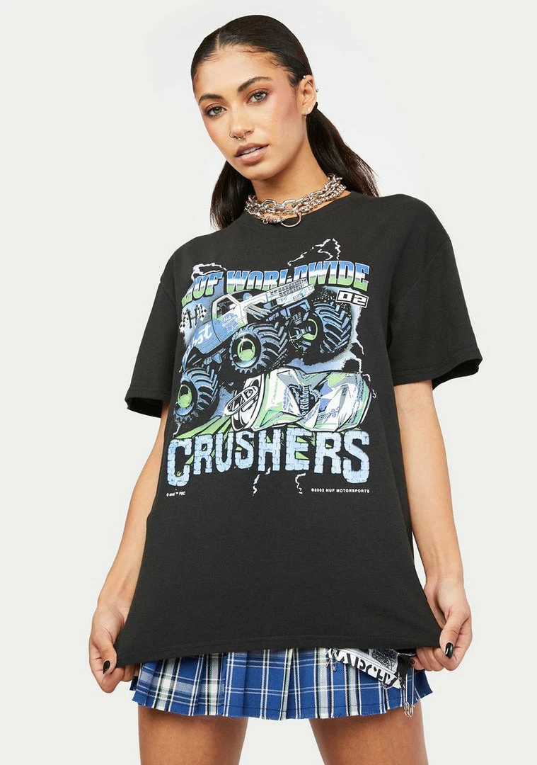 Deals ๐ HUF Crushers Washed Graphic Tee Tops ๐ 3 HUF Crushers Washed Graphic Tee Tops