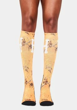 HUF Orange Digital Real Tree Socks Socks & Tights