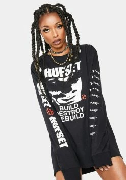 HUF BDR Core Long Sleeve Tee Tops