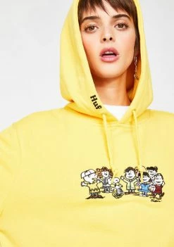 HUF Peanuts End Credits Pullover Hoodie Tops