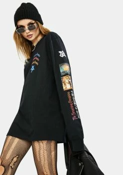 Wholesale 🥰 HUF Bullet Long Sleeve Graphic Tee Tops 🎁 9 HUF Bullet Long Sleeve Graphic Tee Tops