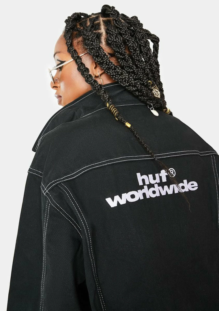 Hot Sale π₯° HUF Lincoln Trucker Jacket π 6 HUF Lincoln Trucker Jacket