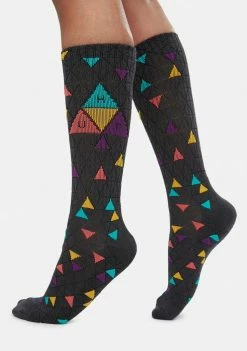 HUF Triple Triangle Pattern Crew Socks