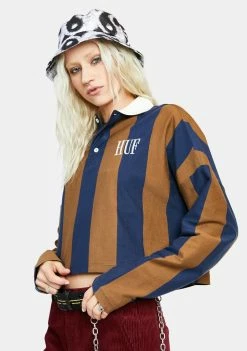 HUF Marka Long Sleeve Polo Shirt