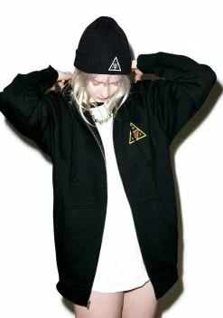 HUF X Obey Icon Zip Hoodie Outerwear
