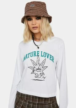HUF Long Sleeves Nature Lover Crop Long Sleeve Tee