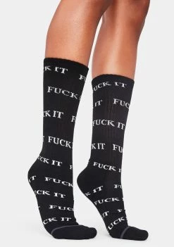 HUF Fuck It Graphic Crew Socks Socks & Tights