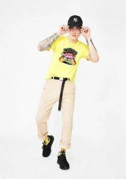 HUF Blazing Yellow Pulp Graphic Tee Tops