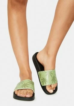 HUF Green Plantlife Graphic Slides