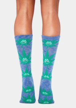 HUF French Navy Buddy Crew Socks