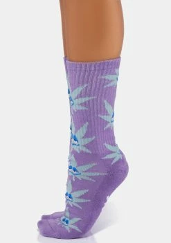 HUF Purple Green Buddy Strains 2.0 Socks