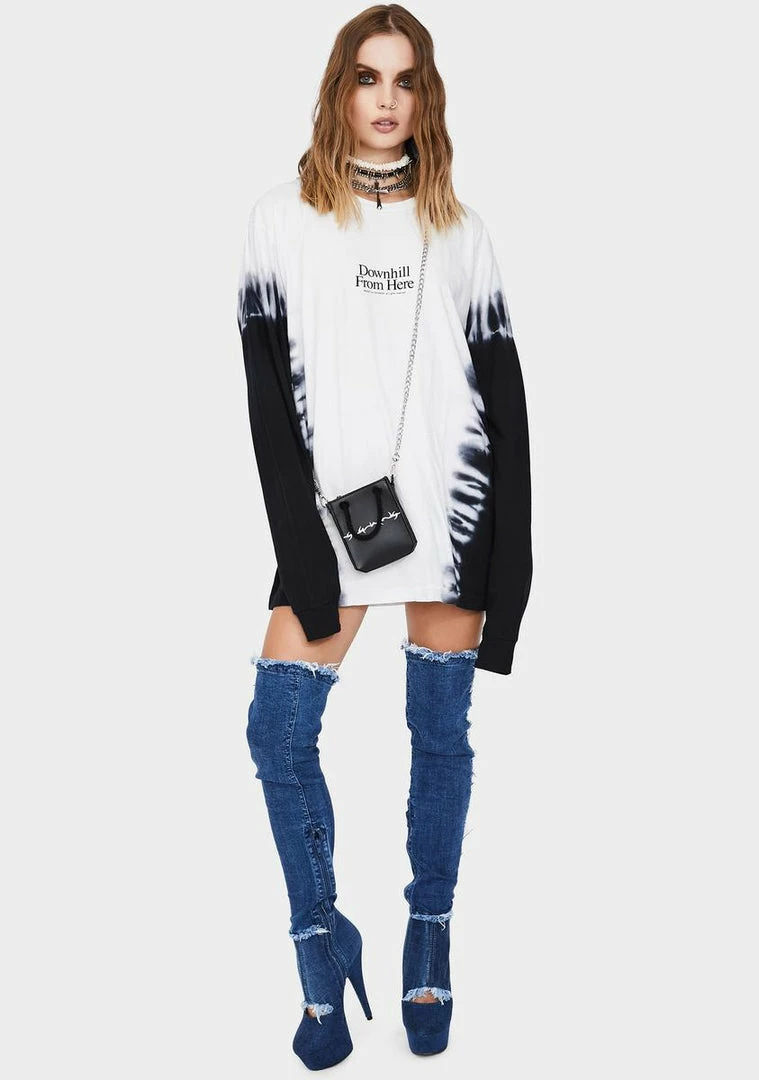 Promo π― HUF Tops Widow Long Sleeve Graphic Tee βοΈ 5 HUF Tops Widow Long Sleeve Graphic Tee