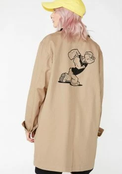 HUF Popeye Trench Jacket Outerwear