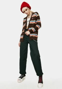 HUF 1984 Mohair Stripe Cardigan Sweater Tops