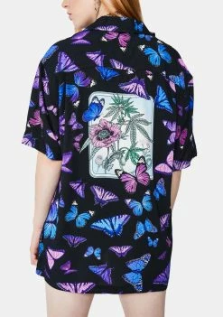HUF Papillon Button Up Shirt Tops