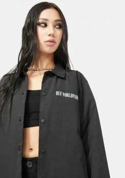 HUF Black Marka Coach Jacket