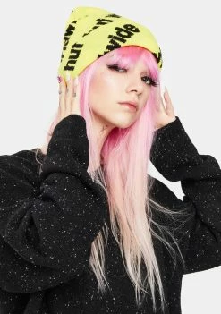 HUF Hats Yellow Campaign Knit Beanie