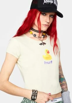 HUF Tops Baby Knit Graphic Tee