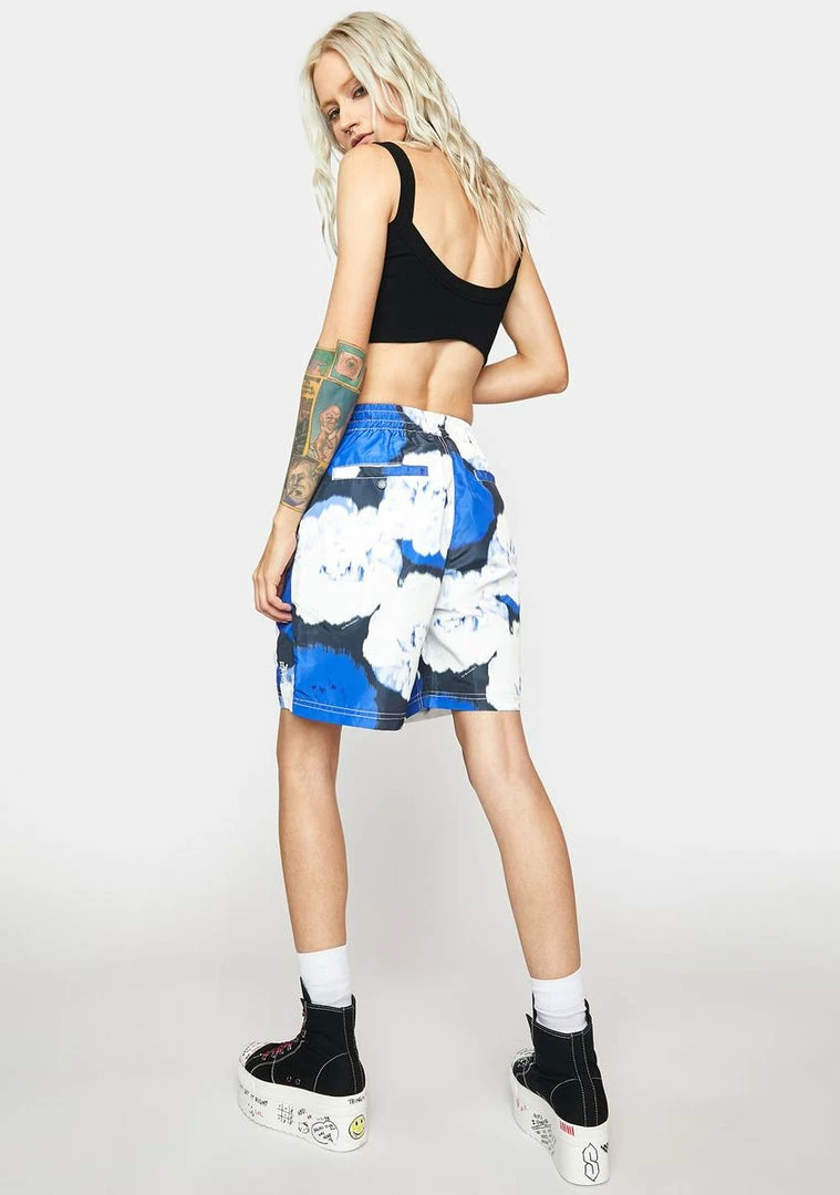 Cheapest 👍 HUF Blue Hamptons Floral Beach Shorts 🛒 6 HUF Blue Hamptons Floral Beach Shorts