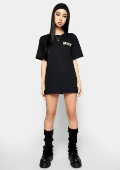 HUF Tops Playboy Black VVS Logo Graphic Tee