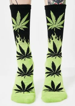 HUF Flame Plantlife Socks