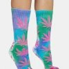 HUF Pink Drip Tie Dye Plantlife Socks