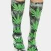 HUF Socks & Tights Green Tie Dye Plantlife Crew Socks