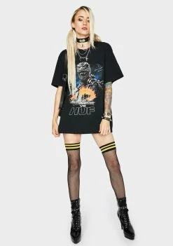 Best Pirce β HUF Tops Godzilla Tour Graphic Tee π 8 HUF Tops Godzilla Tour Graphic Tee